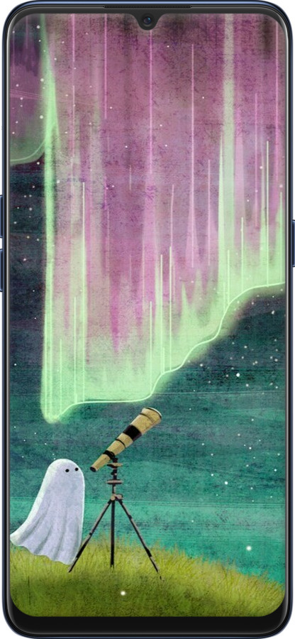 2D пластиковий чехол Привид та зірки для Oppo A91 - 6443t-1884 изображение 