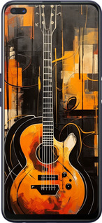 TPU чехол Чехол для телефона Оранжевая Гитара для Oppo A92S - 5934b-1926 изображение 