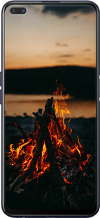 TPU чехол Огонь для Oppo Reno 4 Z - 6021b-2278 изображение 