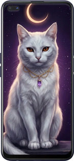 TPU чехол Mystic White Cat Gothic Dark Purple Gold для Oppo Reno 4 Z - 6805b-2278 изображение 