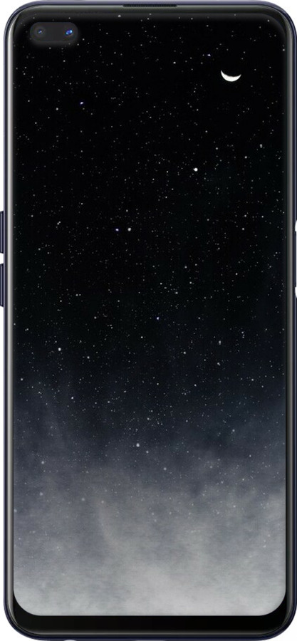 TPU чехол Сині хмари, Синій місяць для Oppo Reno 4 Z - 6396b-2278 изображение 