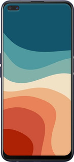 Силіконовий чехол У стилі ретро з хвилями для Oppo Reno 4 Z - 6531u-2278 изображение 