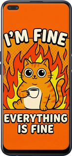 Силиконовый чехол Funny Cat для Oppo A92S - 6786u-1926 изображение 