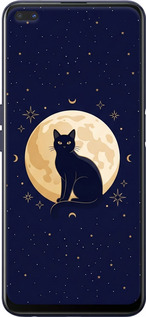 Силиконовый чехол Cute Cat Celestial/Witchy для Oppo A92S - 6787u-1926 изображение 