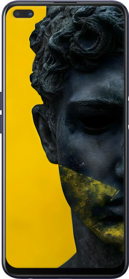 Силиконовый чехол Статуя арт для Oppo A92S - 6330u-1926 изображение 