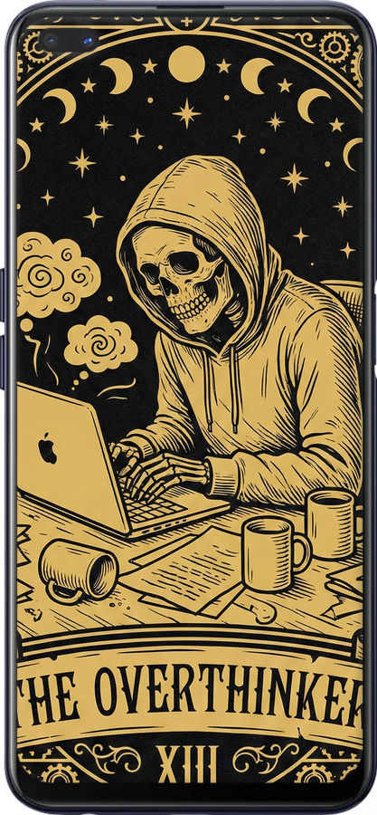 Силіконовий чехол The Overthinker для Oppo A92S - 6774u-1926 изображение 