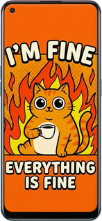 TPU чехол Funny Cat для Oppo Reno5 Lite - 6786b-2312 изображение 