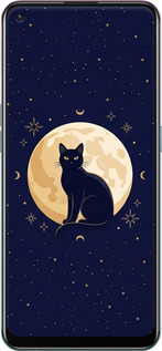 TPU чехол Cute Cat Celestial/Witchy для Oppo Reno5 Lite - 6787b-2312 изображение 