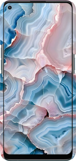 3D пластиковый матовый чехол Мрамор для Oppo A94 - 6306m-2287 изображение 