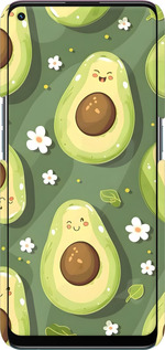 3D пластиковый матовый чехол Авокадо для Oppo A94 - 6380m-2287 изображение 