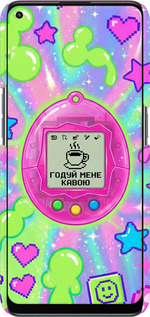 3D пластиковый матовый чехол Y2K Aesthetic Retro Pet: Годуй мене кавою для Oppo A94 - 6784m-2287 изображение 