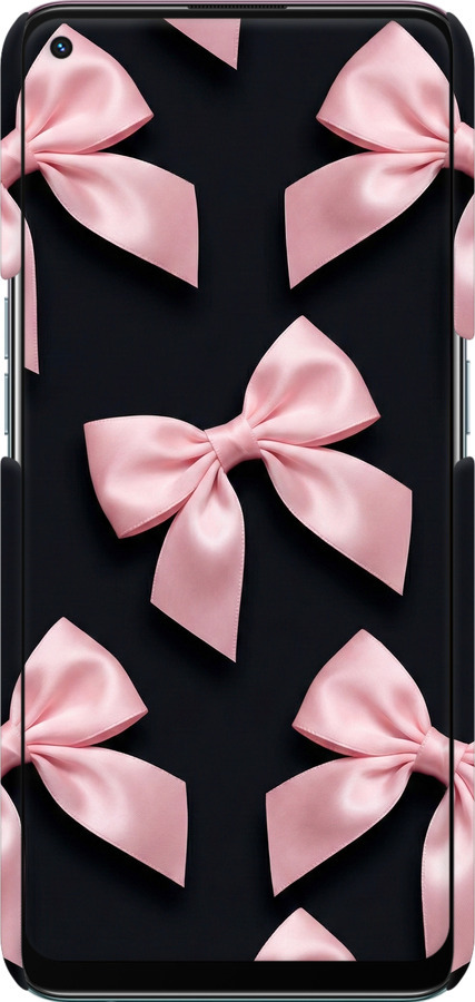 3D пластиковый матовый чехол Coquette Ribbons Dark Coquette для Oppo Reno5 Lite - 6767m-2312 изображение 