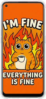 Силикон с усиленными углами чехол Funny Cat для Oppo A94 - 6786sp-2287 изображение 