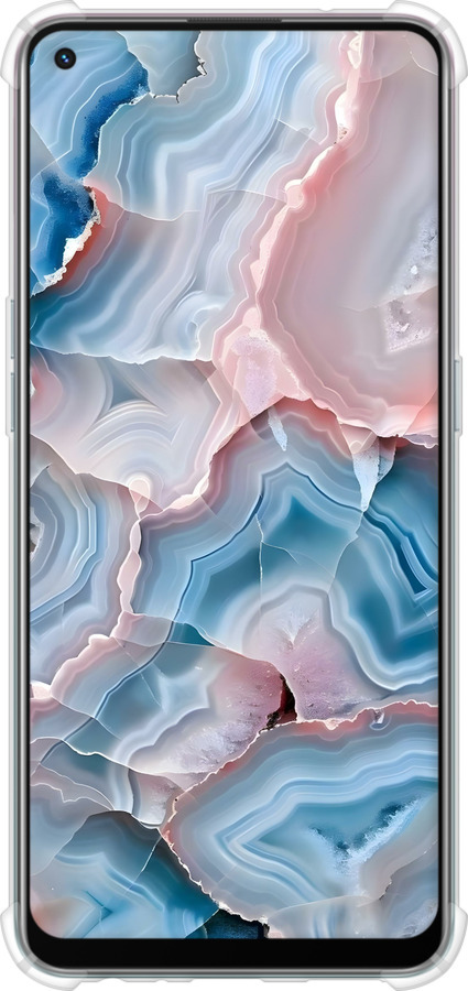 Силіконовий протиударний с посиленими кутами чехол Мрамор для Oppo A94 - 6306sp-2287 изображение 
