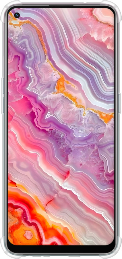 Силикон с усиленными углами чехол Мрамор 2 для Oppo A94 - 6307sp-2287 изображение 