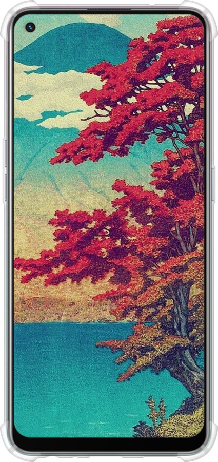 Силикон с усиленными углами чехол С изображением природы для Oppo A94 - 6469sp-2287 изображение 