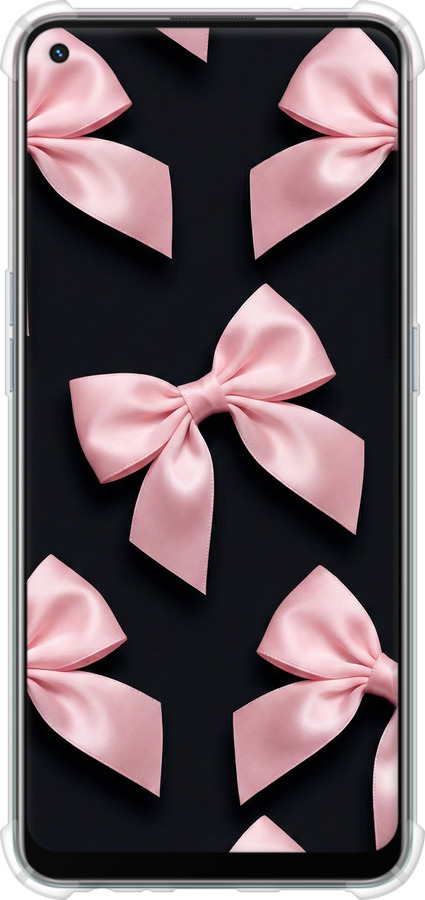 Силіконовий протиударний с посиленими кутами чехол Coquette Ribbons Dark Coquette для Oppo Reno5 Lite - 6767sp-2312 изображение 