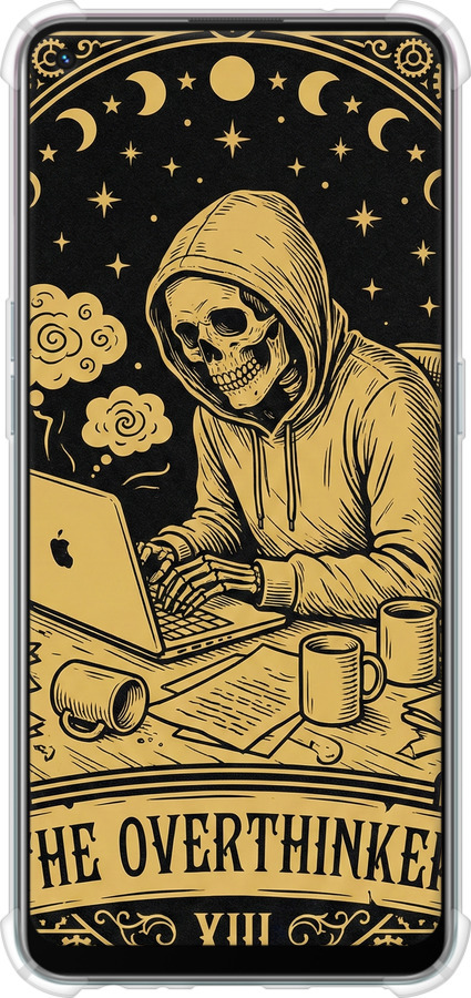 Силикон с усиленными углами чехол The Overthinker для Oppo Reno5 Lite - 6774sp-2312 изображение 