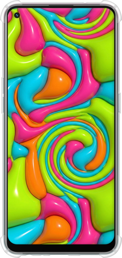 Силикон с усиленными углами чехол Y2K Jelly Dream для Oppo Reno5 Lite - 6780sp-2312 изображение 
