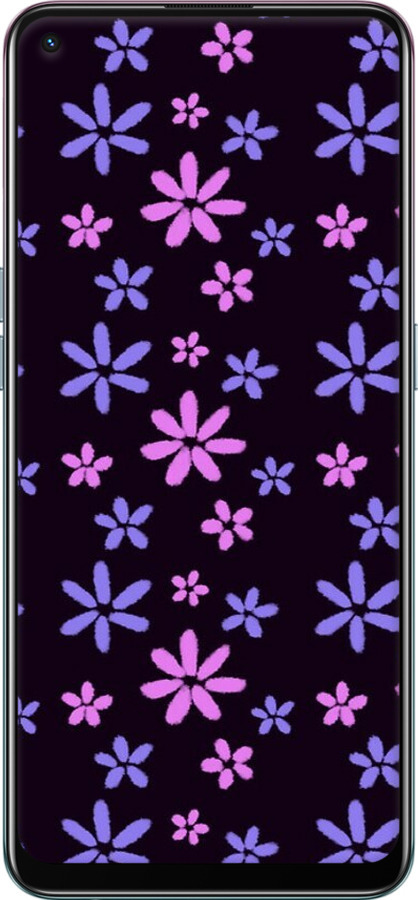 2D пластиковий чехол з квітами для Oppo Reno5 Lite - 6258t-2312 изображение 