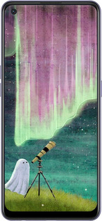 Силиконовый чехол Привидение и звезды для Oppo A95 - 6443u-2345 изображение 