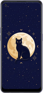 Силіконовий чехол Cute Cat Celestial/Witchy для Oppo A95 - 6787u-2345 изображение 
