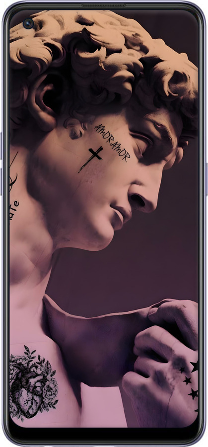 Силиконовый чехол Давид для Oppo A95 - 6302u-2345 изображение 