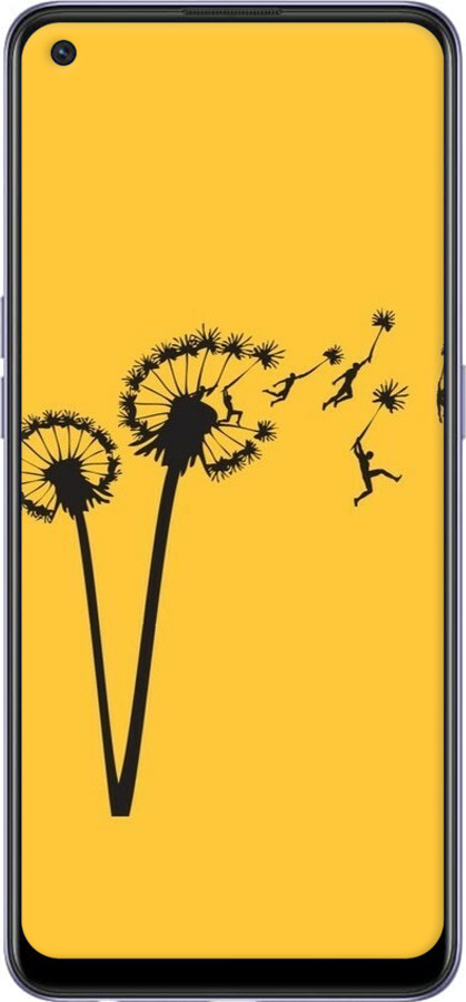 Силіконовий чехол Мінімалізм кульбаби для Oppo A95 - 6449u-2345 изображение 