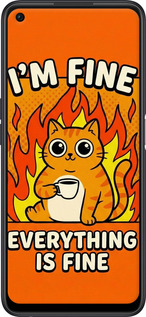 TPU чехол Funny Cat для Oppo A96 - 6786b-2598 изображение 