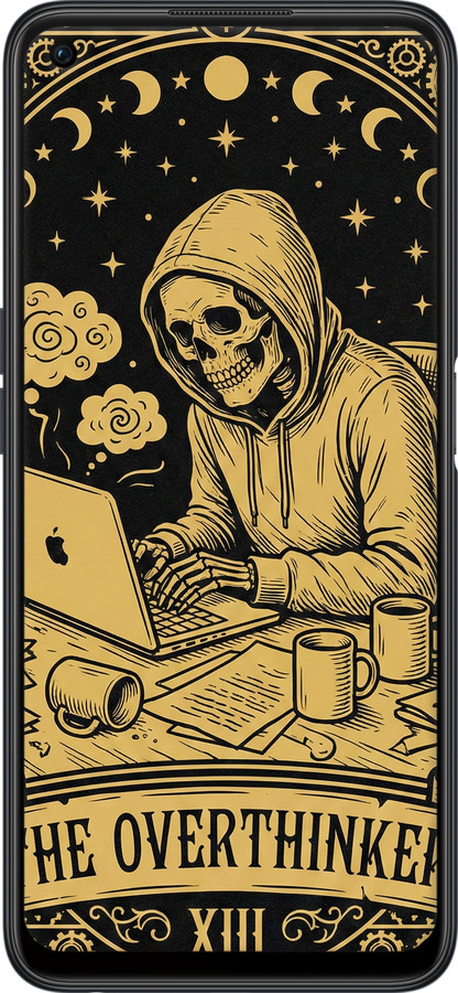TPU чехол The Overthinker для Oppo A96 - 6774b-2598 изображение 