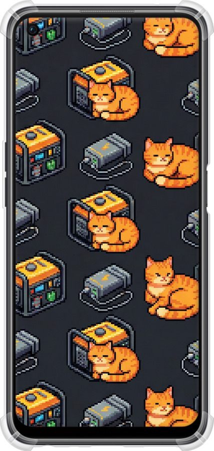 Силіконовий протиударний с посиленими кутами чехол Autonomous Zone для Oppo A96 - 6771sp-2598 изображение 