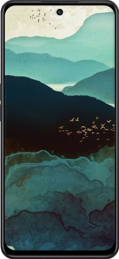 Силіконовий чехол Із зображенням гір Індіго для Oppo A98 - 6484u-3115 изображение 