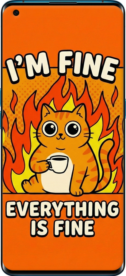 TPU чехол Funny Cat для Oppo Find X2 - 6786b-1891 изображение 