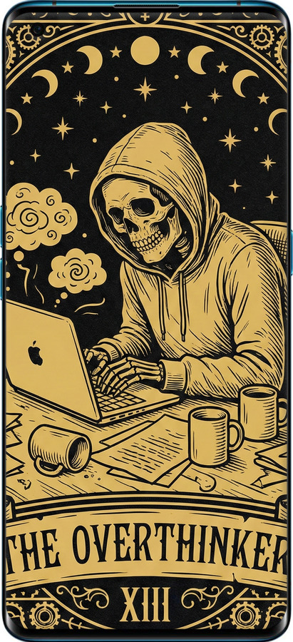 Силіконовий чехол The Overthinker для Oppo Find X2 - 6774u-1891 изображение 