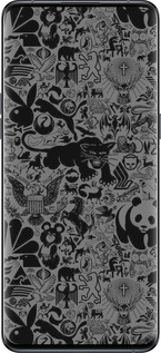 Силиконовый чехол Чёрно-серый стикер бомбинг для Oppo Find X5 Pro - 2432u-2603 изображение 