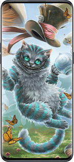 Силиконовый чехол Чеширский кот 2 для Oppo Find X5 Pro - 3993u-2603 изображение 