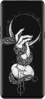 Силиконовый чехол Змея в руке для Oppo Find X5 Pro - 4149u-2603 изображение 