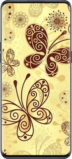 Силиконовый чехол Красивые бабочки для Oppo Find X5 Pro - 4170u-2603 изображение 