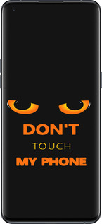 Силиконовый чехол Don't touch the phone для Oppo Find X5 Pro - 4261u-2603 изображение 