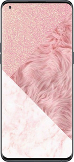 Силиконовый чехол Розовые текстуры для Oppo Find X5 Pro - 4343u-2603 изображение 