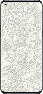 Силіконовий чехол Біле мереживо для Oppo Find X5 Pro - 4383u-2603 изображение 