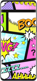 Силиконовый чехол Комикс 1 для Oppo Find X5 Pro - 4407u-2603 изображение 