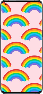 Силиконовый чехол Rainbows для Oppo Find X5 Pro - 4478u-2603 изображение 