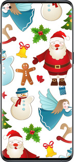 Силиконовый чехол Новогодний 1 для Oppo Find X5 Pro - 4614u-2603 изображение 