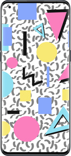 Силиконовый чехол Color shapes для Oppo Find X5 Pro - 4893u-2603 изображение 