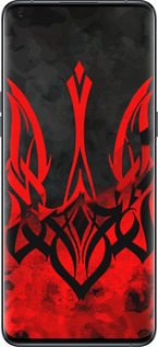 Силиконовый чехол Герб Украины v2 для Oppo Find X5 Pro - 5312u-2603 изображение 