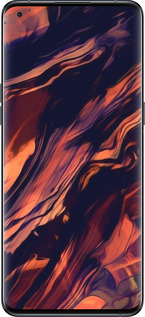 Силиконовый чехол Черно-оранжевая абстракция для Oppo Find X5 Pro - 5340u-2603 изображение 