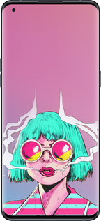 Силиконовый чехол Поп арт девушка для Oppo Find X5 Pro - 5378u-2603 изображение 