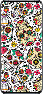 Силиконовый чехол Черепа для Oppo Find X5 Pro - 5471u-2603 изображение 