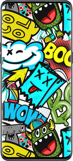 Силіконовий чехол Стікери v4 для Oppo Find X5 Pro - 5508u-2603 изображение 